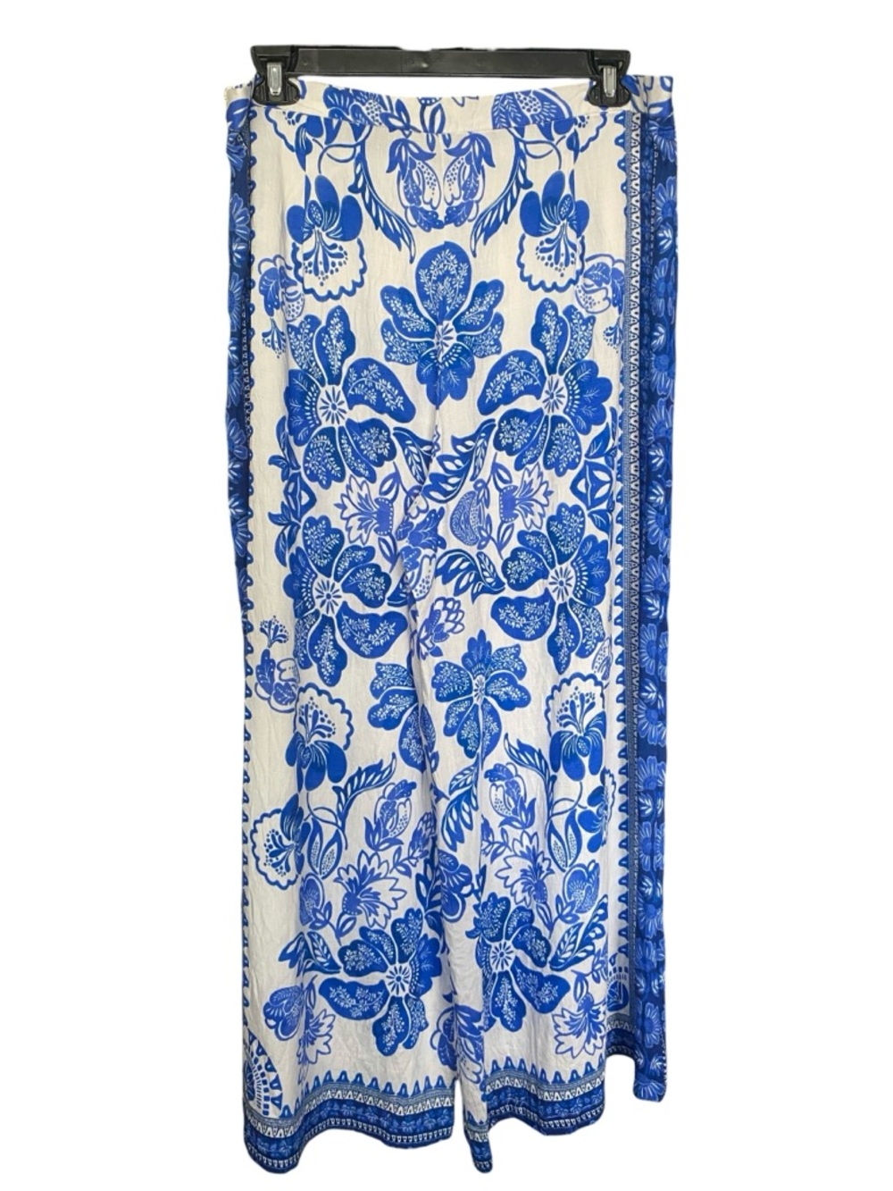 Umgee Blue Floral Flowy Boho Pants Beach Cottagecore Womens Plus Size 2XL NWT - Picture 3 of 8